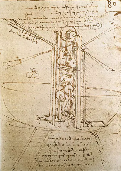 Machine volante II de Léonard de Vinci
